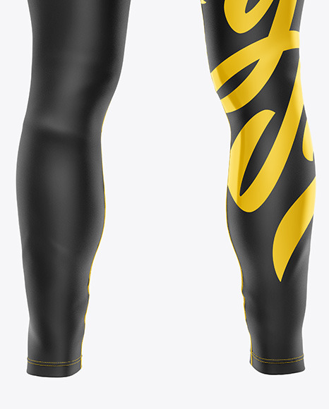 Men&#039;s Leggings Mockup - Back View