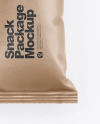 Kraft Paper Snack Package Mockup