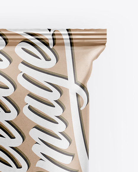 Kraft Paper Snack Package Mockup