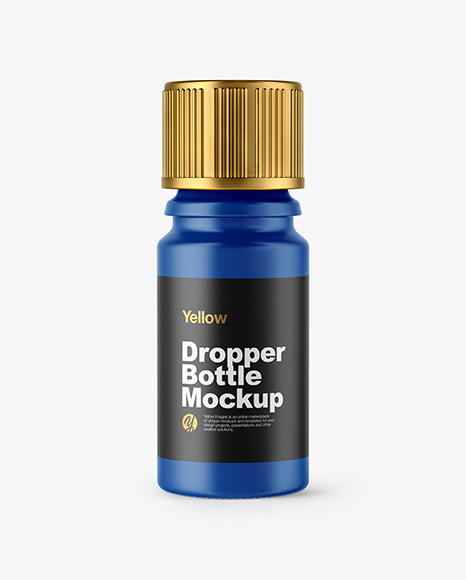 Matte Dropper Bottle Mockup