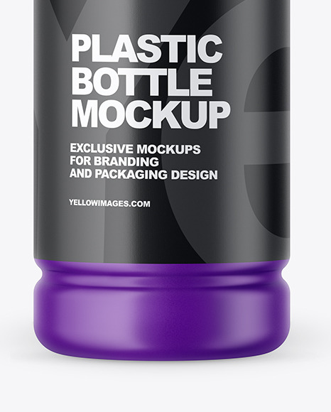 Matte Plastic Bottle Mockup