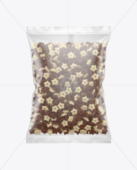 Matte Bag With Duo Stars Cereal Mockup