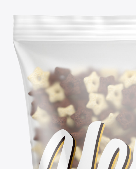 Matte Bag With Duo Stars Cereal Mockup