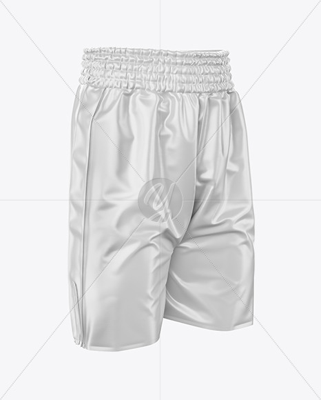 Boxing Shorts Mockup - Half Side View