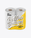 Toilet Paper 4 Pack Mockup