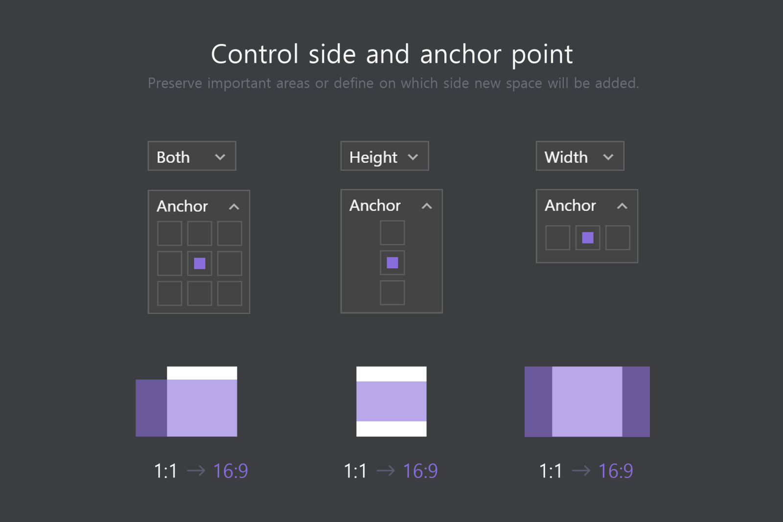Ratio Switch - Format Change Kit Ratio Switch - Format Change Kit