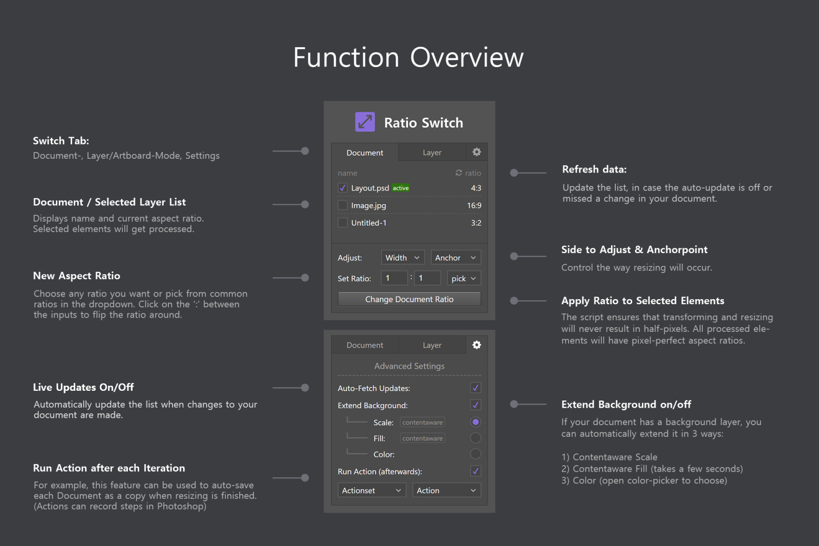 Ratio Switch - Format Change Kit