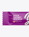 Glossy Stick Sachet Mockup