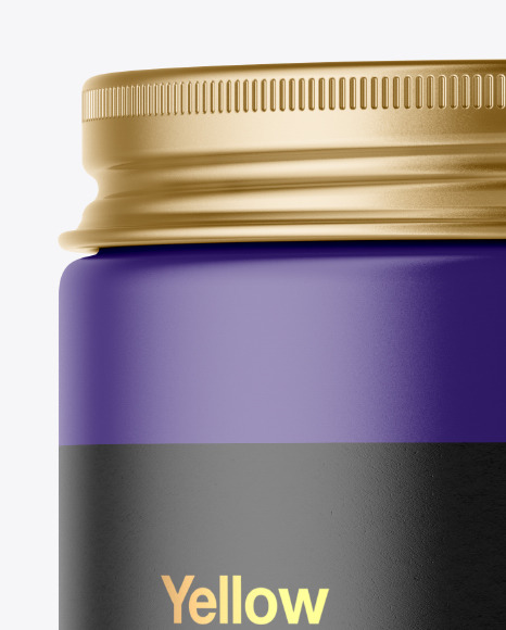 Matte Cosmetic Jar Mockup