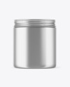 Metallic Cosmetic Jar Mockup