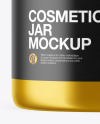 Metallic Cosmetic Jar Mockup