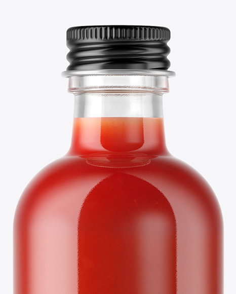 Tomato Juice Bottle Mockup