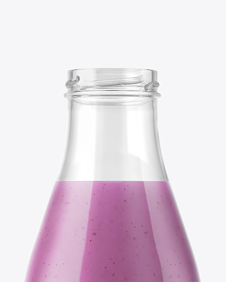 Blueberry Smoothie Bottle Mockup