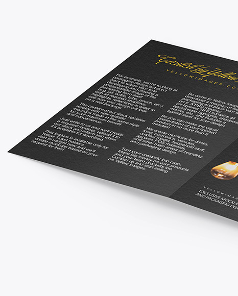 Textured Brochure Mockup