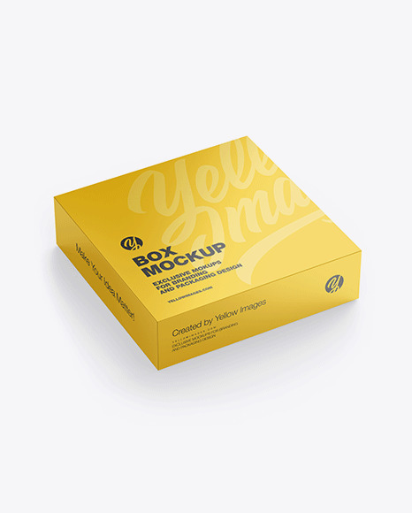 Glossy Paper Box Mockup