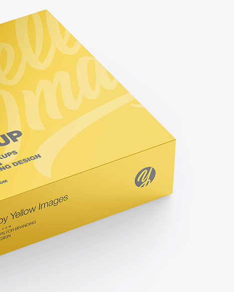 Glossy Paper Box Mockup