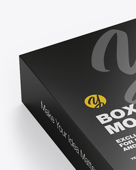 Glossy Paper Box Mockup