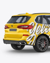 Crossover SUV Mockup - Back Half Side View