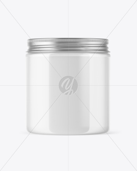 Clear Cosmetic Jar Mockup