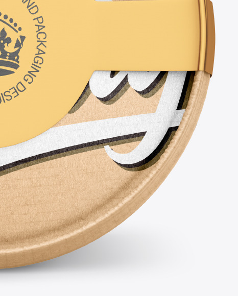 Kraft Ice Cream Cup Mockup - Top View