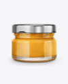 Glass Jar with Honey Mockup