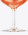 Red Cocktail Glass Mockup