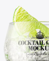 Gin &amp; Tonic Cocktail Glass Mockup