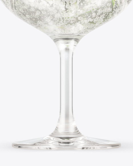 Gin &amp; Tonic Cocktail Glass Mockup