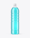 Clear PET Bottle with Drink Mockup