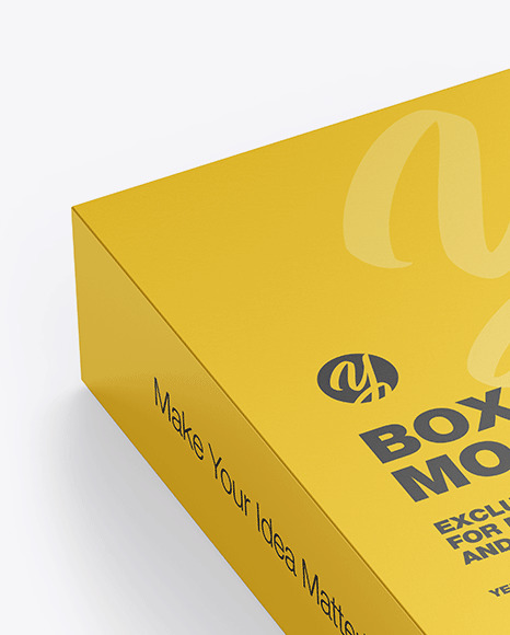 Matte Paper Box Mockup