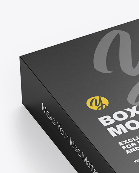 Matte Paper Box Mockup