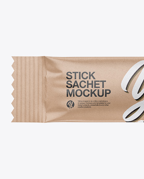 Kraft Stick Sachet Mockup