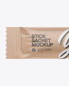 Kraft Stick Sachet Mockup