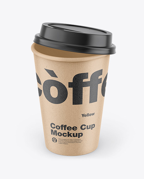 Kraft Coffee Cup Mockup