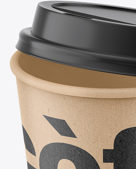 Kraft Coffee Cup Mockup