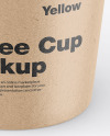 Kraft Coffee Cup Mockup