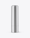 Metallized Lip Balm Tube With Transparent Cap Mockup