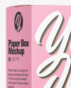 Paper Box Mockup