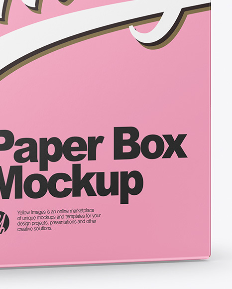 Paper Box Mockup