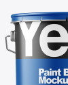 Matte Paint Bucket Mockup