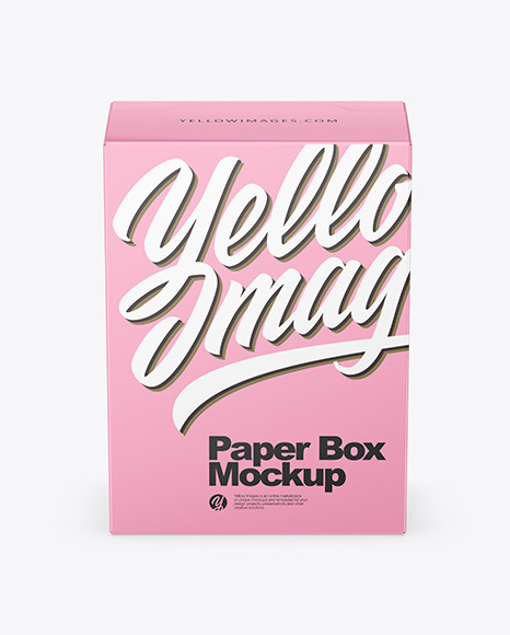 Paper Box Mockup