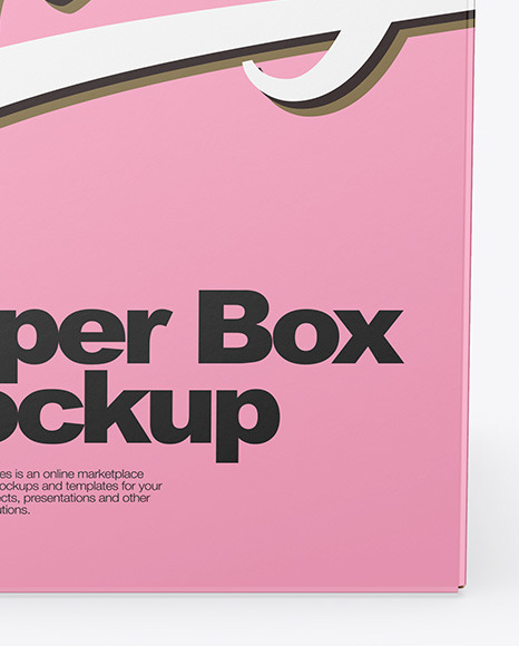 Paper Box Mockup