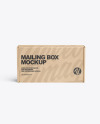 Kraft Paper Mailing Box Mockup