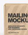 Kraft Paper Mailing Box Mockup