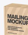 Kraft Paper Mailing Box Mockup