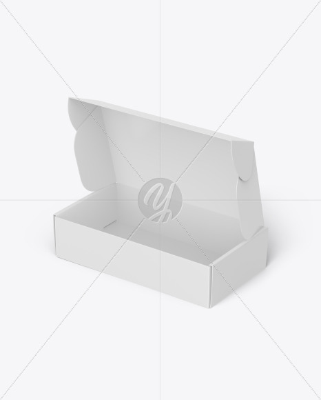 Opened Paper Mailing Box Mockup