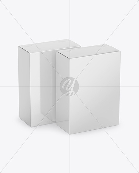 Two Paper Boxes Mockup