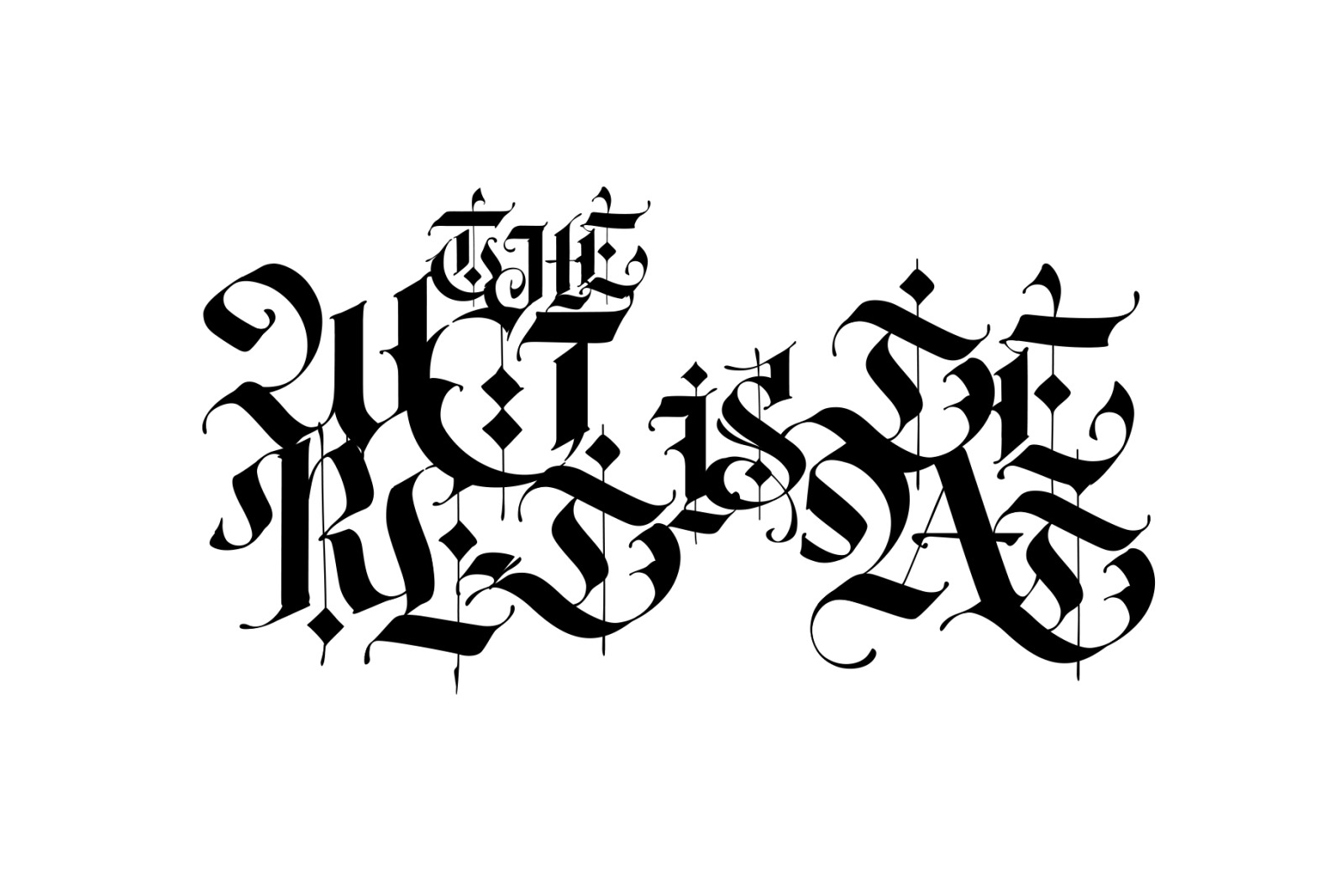 Gothic modern. Vector letters! Gothic modern. Vector letters!