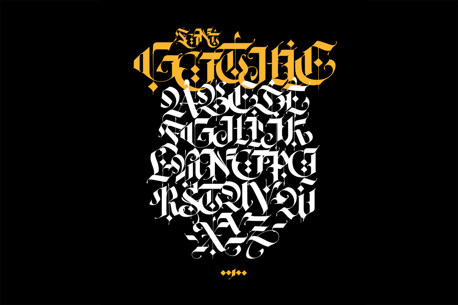 Gothic modern. Vector letters! Gothic modern. Vector letters!