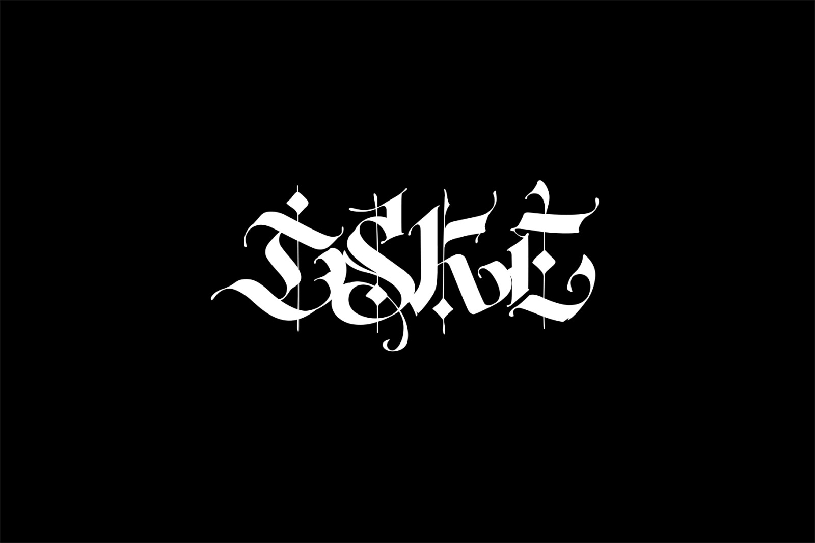 Gothic modern. Vector letters! Gothic modern. Vector letters!